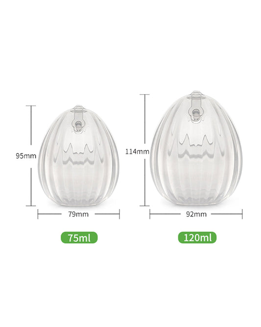 Haakaa Shell Wearable Silicone Breast Pump-100% Medical Grade Silicone-Discreet & Hands-Free Design for Comfortable Expression-BPA & PVC Free-120ml