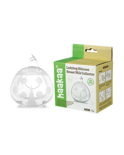 Haakaa Ladybug Silicone Breast Milk Collector-100% Medical Grade Silicone-One-piece Design with No Joints-40ml