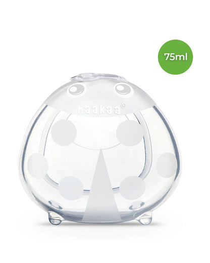 Haakaa Ladybug Silicone Breast Milk Collector-100% Medical Grade Silicone-One-piece Design with No Joints-75ml