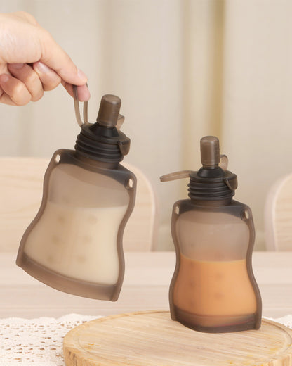 Haakaa Silicone Sippy Spout Attachment-Feeding Accessories-Compatible With Yummy Food Pouches & Milk Storage Bags-Freezer & Microwave Safe