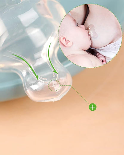 Haakaa Nipple Shields-Thumb Shaped for Easy Baby Transition-100% Food-Grade Silicone-For Breastfeeding Moms