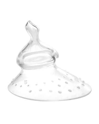 Haakaa Nipple Shields-Thumb Shaped for Easy Baby Transition-100% Food-Grade Silicone-For Breastfeeding Moms