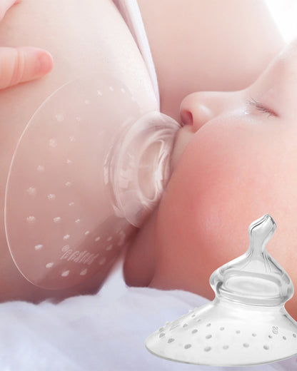 Haakaa Nipple Shields-Thumb Shaped for Easy Baby Transition-100% Food-Grade Silicone-For Breastfeeding Moms
