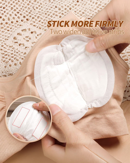 Haakaa Disposable Nursing Pads-Super-absorbent Polymer-Butterfly Shaped For Extra Coverage-Pack of 36