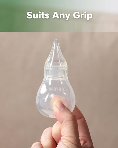 Haakaa Easy Squeezy Silicone Bulb Syringe-Baby Nose Cleaner-Two-piece Design for Easy Use-For Newborn