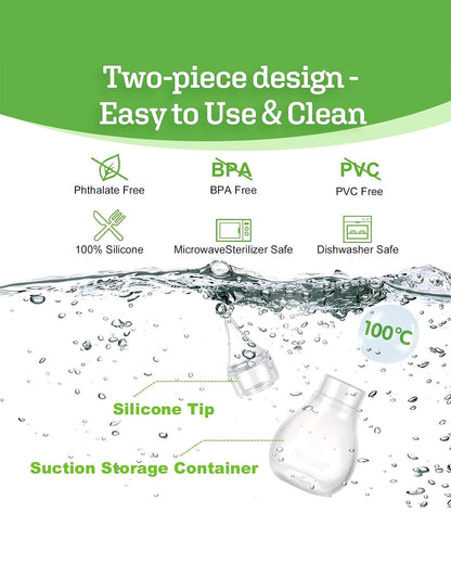 Haakaa Easy Squeezy Silicone Bulb Syringe-Baby Nose Cleaner-Two-piece Design for Easy Use-For Newborn