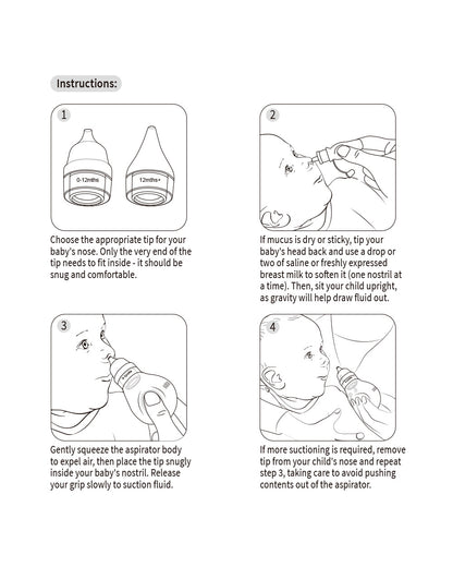 Haakaa Easy Squeezy Silicone Bulb Syringe-Baby Nose Cleaner-Two-piece Design for Easy Use-For Newborn