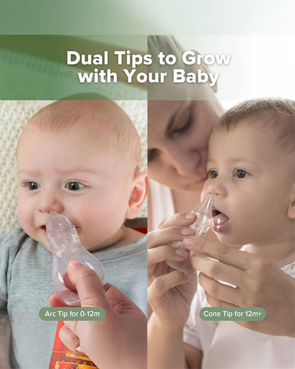 Haakaa Easy Squeezy Silicone Bulb Syringe-Baby Nose Cleaner-Two-piece Design for Easy Use-For Newborn