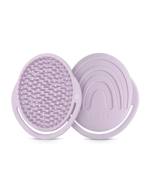 Haakaa Silicone Bath Brush-Hypoallergenic & Super Soft Bristles-Lavender