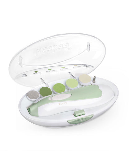 Haakaa Baby Nail Care Set-With 5 Replacement Pads & LED Light-Meadow