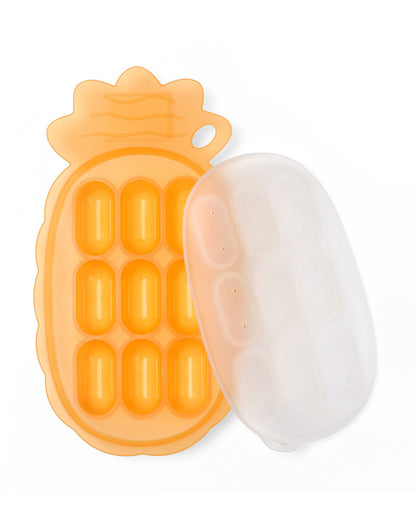 Haakaa Pineapple Silicone Nibble Tray-Baby Food Feeder-Multi-Functional Snack Tray & Steamer Tray-Soft Silicone Design-4M+