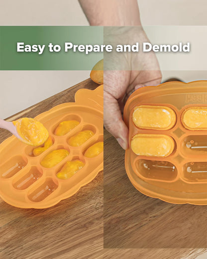 Haakaa Pineapple Silicone Nibble Tray-Baby Food Feeder-Multi-Functional Snack Tray & Steamer Tray-Soft Silicone Design-4M+