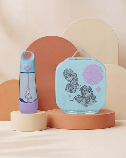 b.box School Essentials Kit-Mini Lunch Box(1000ml)-Tritan Straw Sipper(650ml)-Disney Frozen-3Y+
