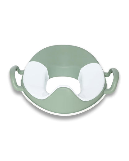 My Carry Potty Sage Green My Little Trainer Potty Seat-With Tall Splash Guard-Non Slip Edges & Safety Handles-15M+