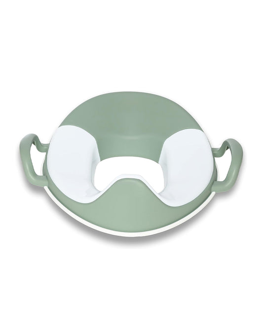 My Carry Potty Sage Green My Little Trainer Potty Seat-With Tall Splash Guard-Non Slip Edges & Safety Handles-15M+