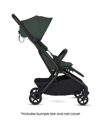 Silver Cross Nia-World's First & Only Cabin Approved Stroller in Both Stroller & Carry Cot Mode-One Hand Fold-Flat Reclining Seat-Travel System Compatible-2 Years Warranty-For 0 to 4Y (Upto 22 kg)-Conifer