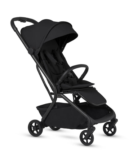 Silver Cross Nia-World's First & Only Cabin Approved Stroller in Both Stroller & Carry Cot Mode-One Hand Fold-Flat Reclining Seat-Travel System Compatible-2 Years Warranty-For 0 to 4Y (Upto 22 kg)-Onyx