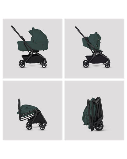 Silver Cross Nia-World's First & Only Cabin Approved Stroller & Carry Cot Travel System-Conifer