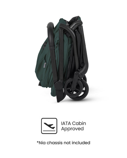 Silver Cross Nia-World's First & Only Cabin Approved Stroller & Carry Cot Travel System-Conifer