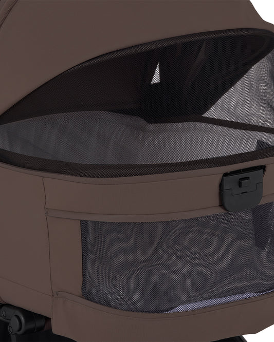 Silver Cross Nia-World's First & Only Cabin Approved Stroller & Carry Cot Travel System-Chocolate