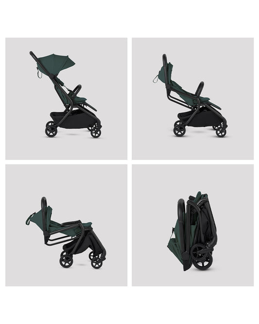 Silver Cross Nia-World's First & Only Cabin Approved Stroller & Carry Cot Travel System-Conifer