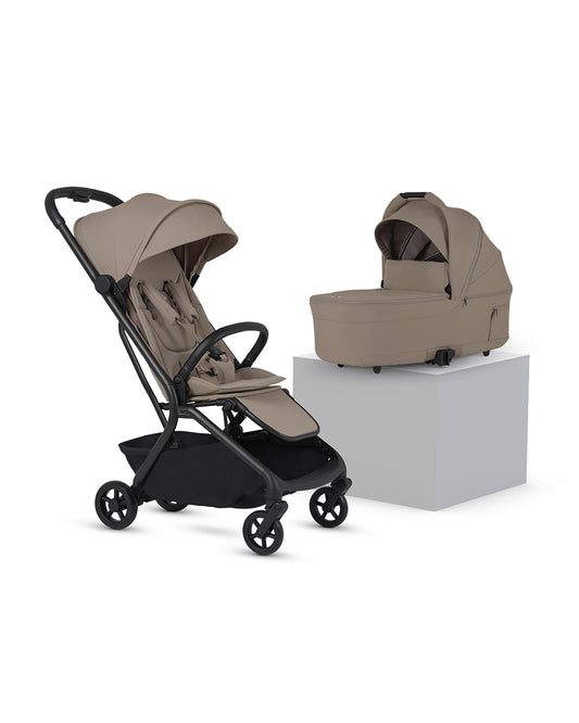 Silver Cross Nia-World's First & Only Cabin Approved Stroller & Carry Cot Travel System-Champagne