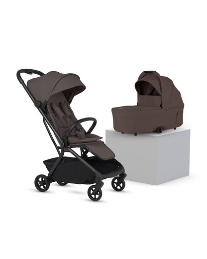 Silver Cross Nia-World's First & Only Cabin Approved Stroller & Carry Cot Travel System-Chocolate