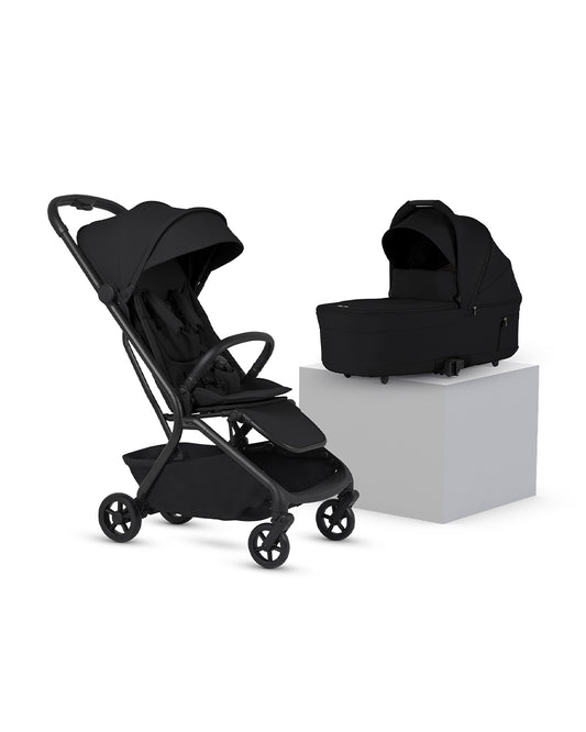 Silver Cross Nia-World's First & Only Cabin Approved Stroller & Carry Cot Travel System-Onyx