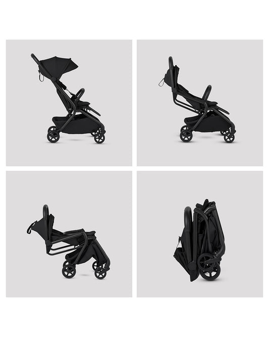 Silver Cross Nia-World's First & Only Cabin Approved Stroller & Carry Cot Travel System-Onyx