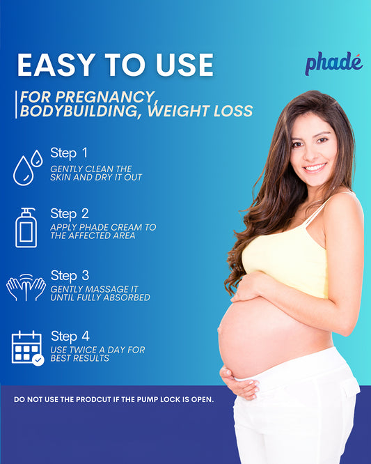 Phade Stretch Marks Cream-With Avocado & Almond Oil-For Pregnancy