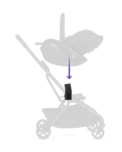 Silver Cross Nia Car Seat Adapters-Attach to Frame for Instant Travel System-2 Years Warranty-Black