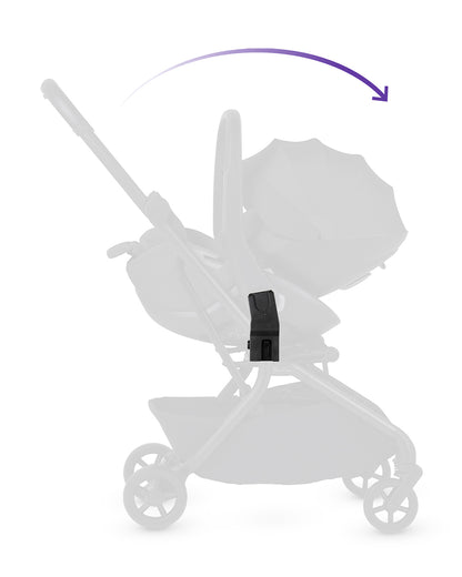 Silver Cross Nia Car Seat Adapters-Attach to Frame for Instant Travel System-2 Years Warranty-Black
