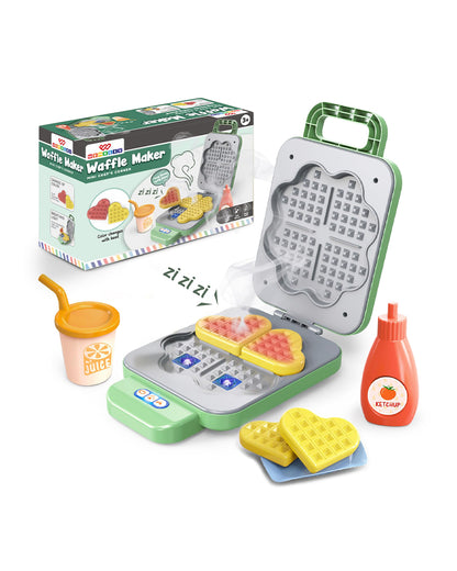 Wembley Mini Chef's Corner Waffle Maker-Pretend & Play Toy-with Light, Sound & Color Changing Waffles-Encourage Imaginative Play-36M+