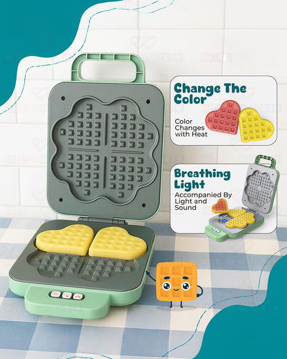 Wembley Mini Chef's Corner Waffle Maker-Pretend & Play Toy-with Light, Sound & Color Changing Waffles-Encourage Imaginative Play-36M+