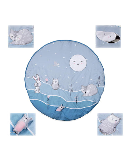 nuluv Moonlight Activity Playmat-With Mirror, Crinkle & Rattle-Soft & Breathable-2M+