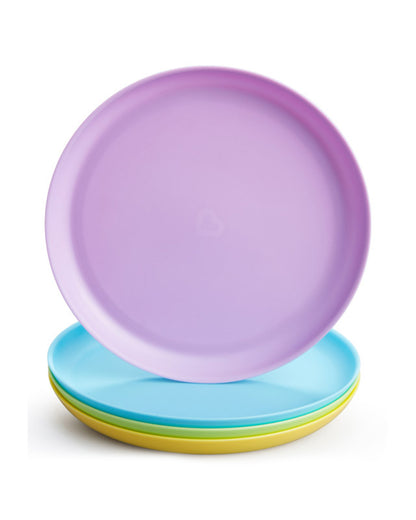 Munchkin Modern Plates-BPA Free-Pack of 4-Multicolor-For Feeding Infants