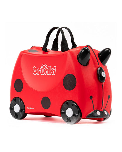 Trunki Harley Ladybug Trolley Bag-Ride on Suitcase-With 18 Litres Capacity-With Tow & Carry Strap