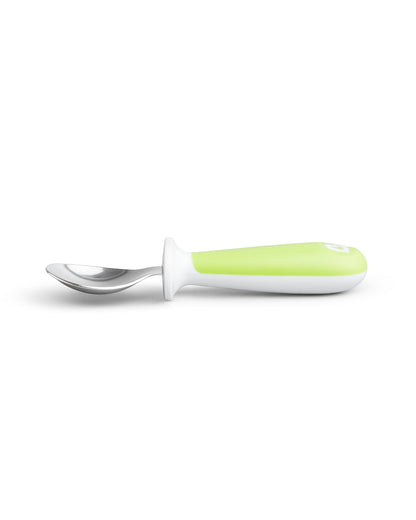 Munchkin RaiseTM Spoon & Fork Set-Germ Protection-Easy Grip Handles-Green-For Infants