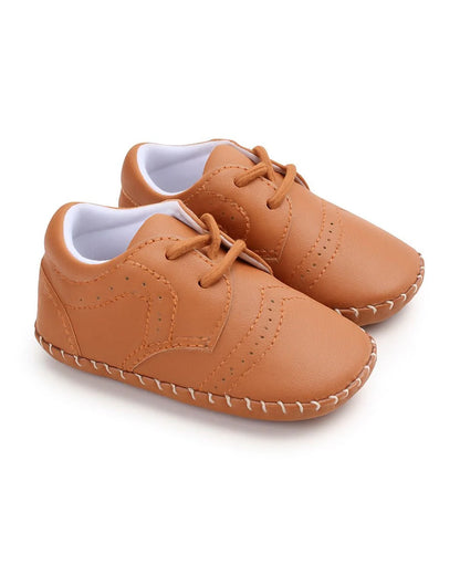 Baby Doe Brown Slip On Shoes-For Infants