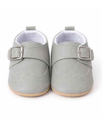 Baby Doe Light Grey Slip On Loafers-For Infants
