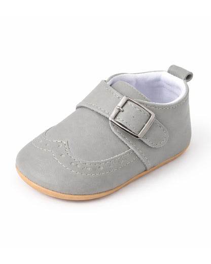 Baby Doe Light Grey Slip On Loafers-For Infants