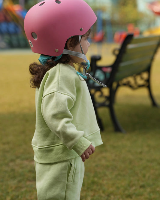 Todds Head Huggers Classic Kids Safety Helmet-Soft Padding-Adjustable Fit-For 2 to 5Y-Pink