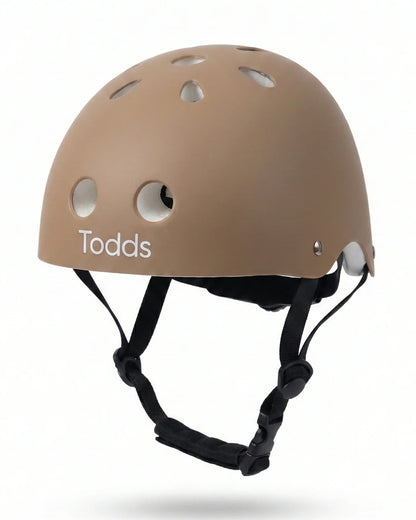 Todds Head Huggers Classic Kids Safety Helmet-Soft Padding-Adjustable Fit-For 2 to 5Y-Pebble Beige