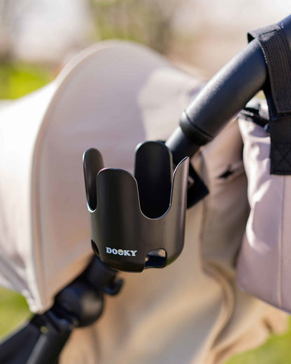 Dooky Universal Stroller Cup Holder-Easy To Attach-Adjustable Velcro Strap