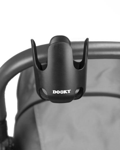 Dooky Universal Stroller Cup Holder-Easy To Attach-Adjustable Velcro Strap