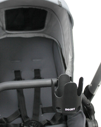 Dooky Universal Stroller Cup Holder-Easy To Attach-Adjustable Velcro Strap