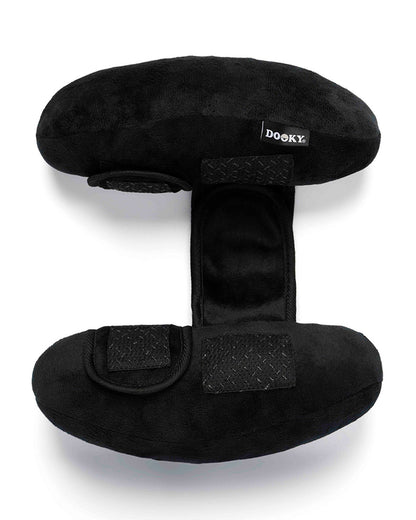 Dooky Stroller Pillow-Provides Optimal Head & Neck Support-Soft & Breathable Material-Anti Slip Bottom Keeps It Securely In Place-For 6 to 24M-Black