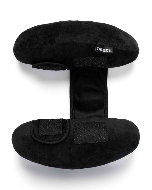 Dooky Stroller Pillow-Provides Optimal Head & Neck Support-Soft & Breathable Material-Anti Slip Bottom Keeps It Securely In Place-For 6 to 24M-Black