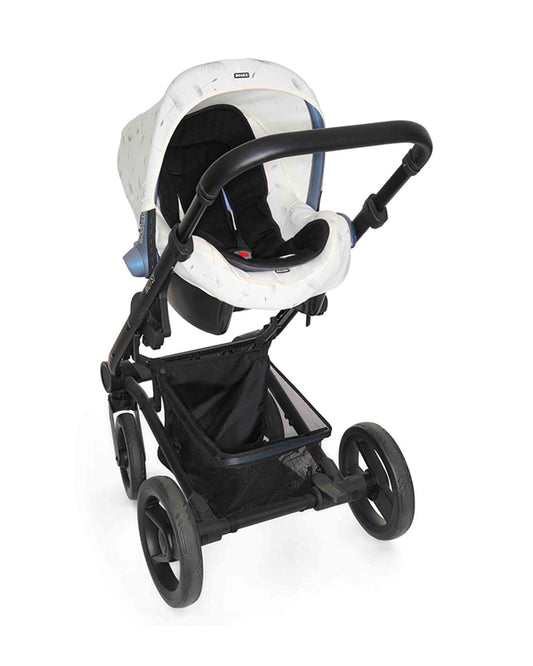 Dooky Stroller Seat Liner-Suitable For Strollers & Car Seats-Regulates Temperature (Cool In Summer & Warm In Winter)-Anti Slip Bottom Keeps It Securely In Place-Black