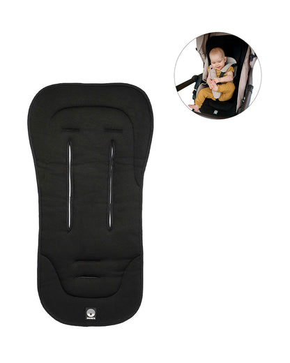 Dooky Stroller Seat Liner-Suitable For Strollers & Car Seats-Regulates Temperature (Cool In Summer & Warm In Winter)-Anti Slip Bottom Keeps It Securely In Place-Black